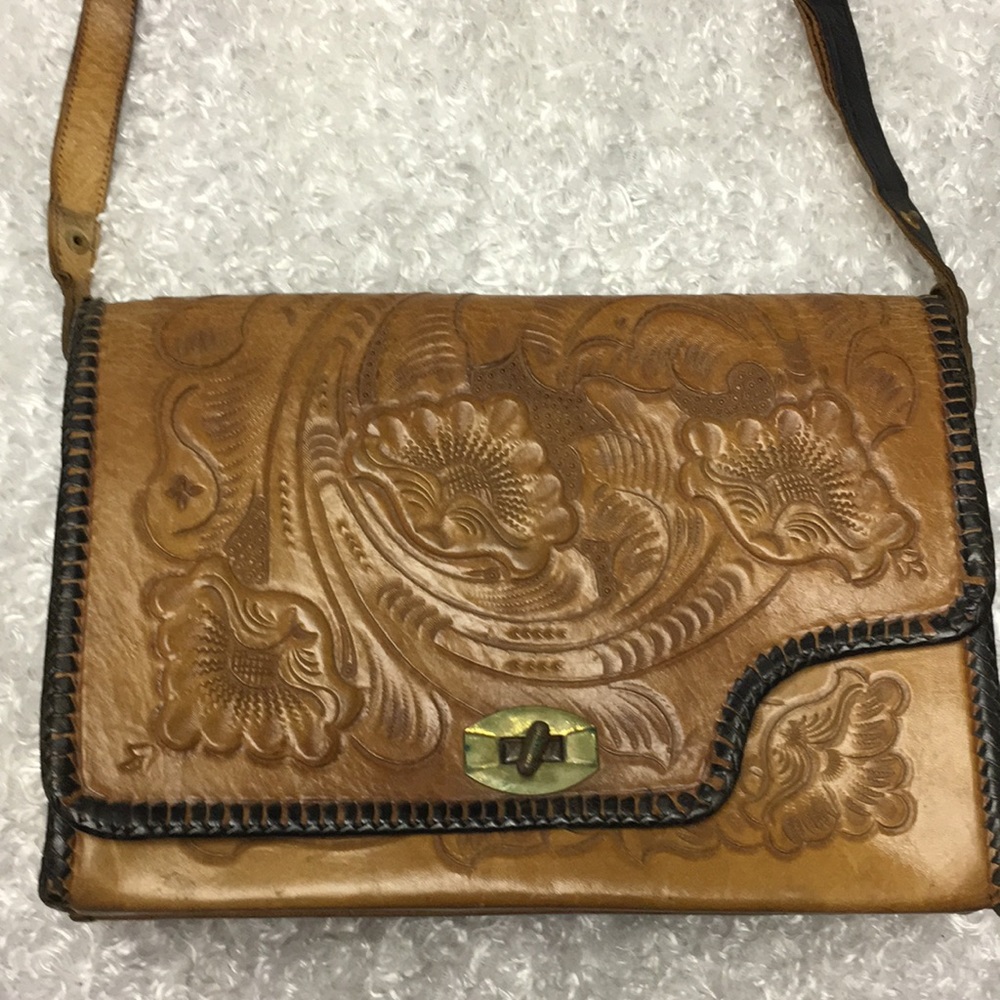 Vintage Leather Roll-out Purse